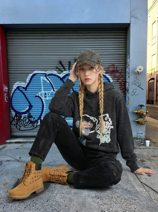 “Tired” Monkey Hoodie