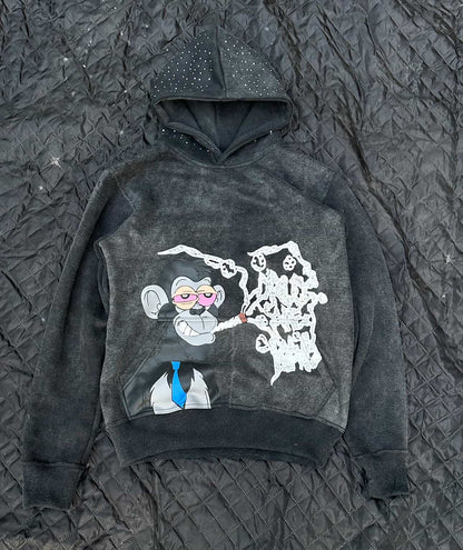 “Tired” Monkey Hoodie